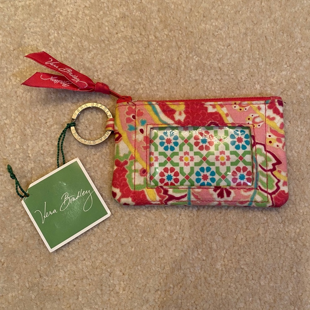 NWT Vera Bradley Key Chain Card Wallet ID Holder
